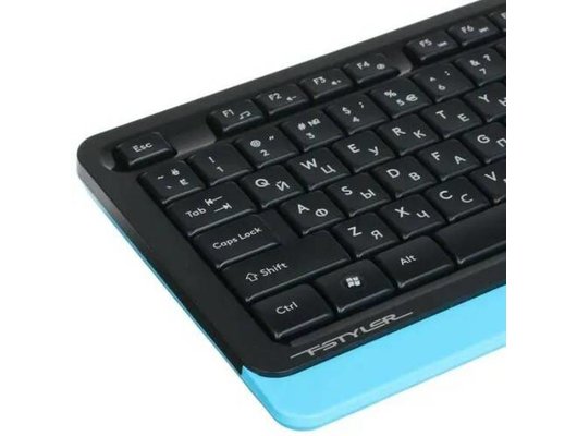 Клавиатура+мышь A4Tech Fstyler FG1010 черный/синий (FG1010 BLUE)